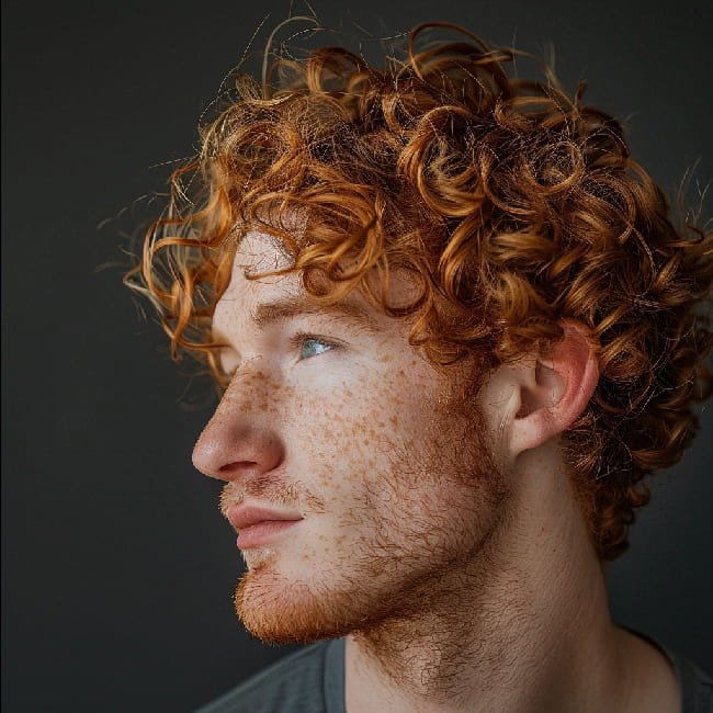 Herrenfrisur Dauerwelle