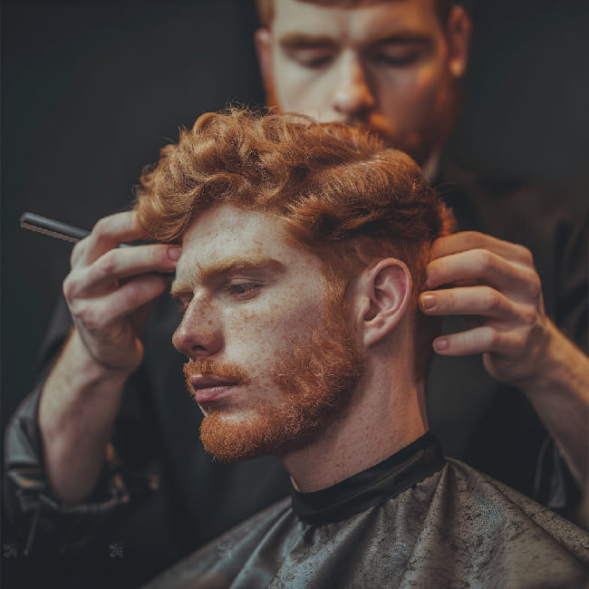 Frisur Locken beim Mann Pflege