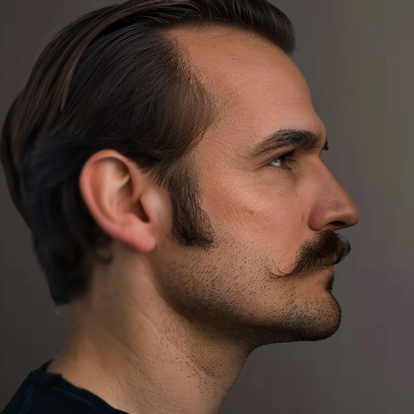 2024-09_Baerter_Sideburns Mann mit Sideburns